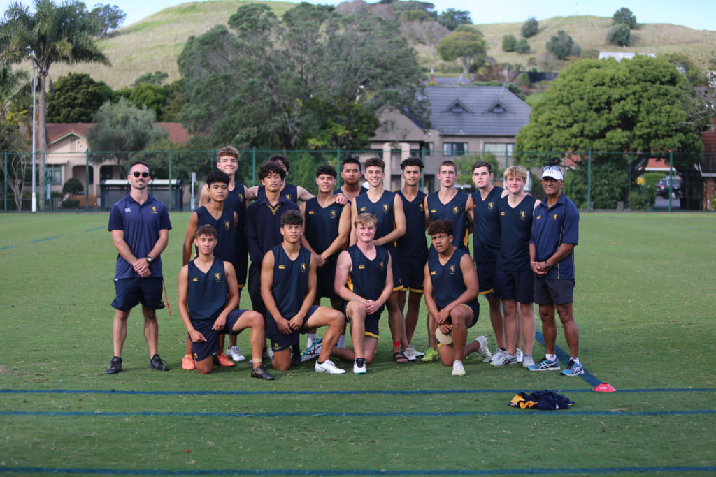 The 2021 Premier Touch Rugby team as runners-up in the Auckland competition