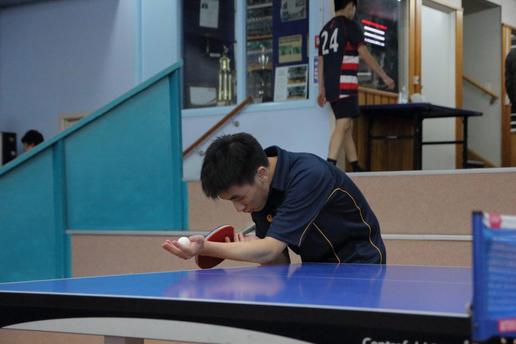 The Premier 1 and 2 Table Tennis teams take on each other